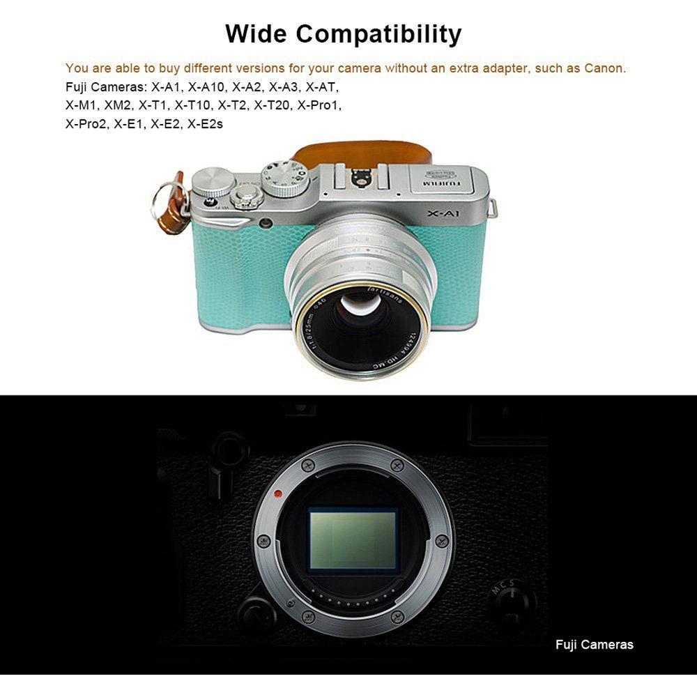7artisans Photoelectric 25mm f 1.8 Lens for Fujifilm X