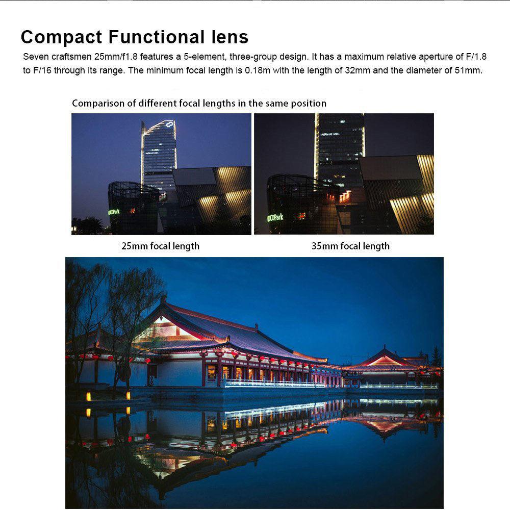 7artisans Photoelectric 25mm f 1.8 Lens for Fujifilm X