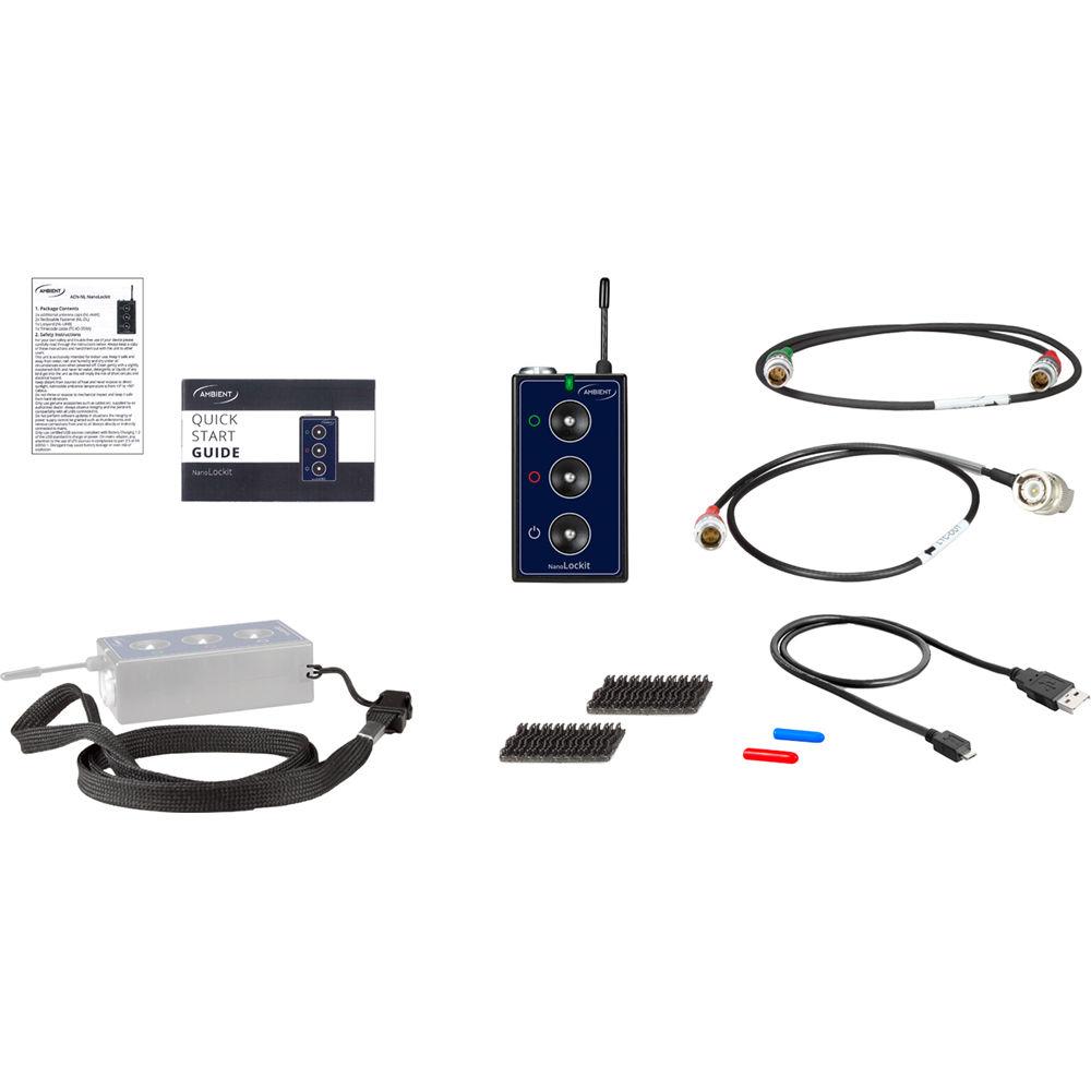 Ambient Recording NanoLockit Pro Kit Green for ALEXA, AMIRA, Blackmagic, Canon, Sony, VariCam