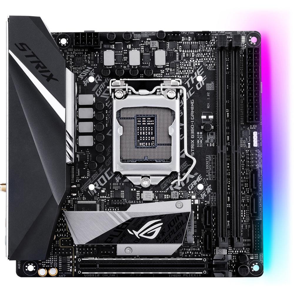 ASUS Republic of Gamers Strix B360-I Gaming LGA1151 Mini-ITX Motherboard