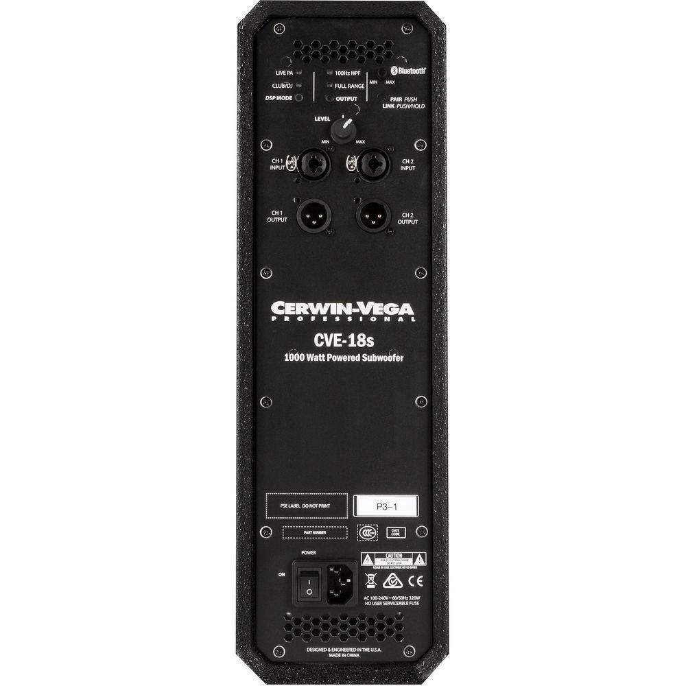 Cerwin-Vega CVE Series 18" Powered Subwoofer