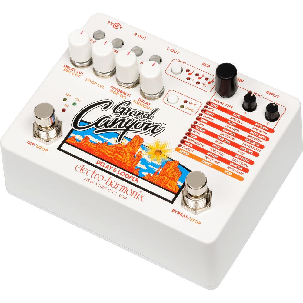 Electro-Harmonix Grand Canyon Delay and Looper Pedal for Electric Guitarists
