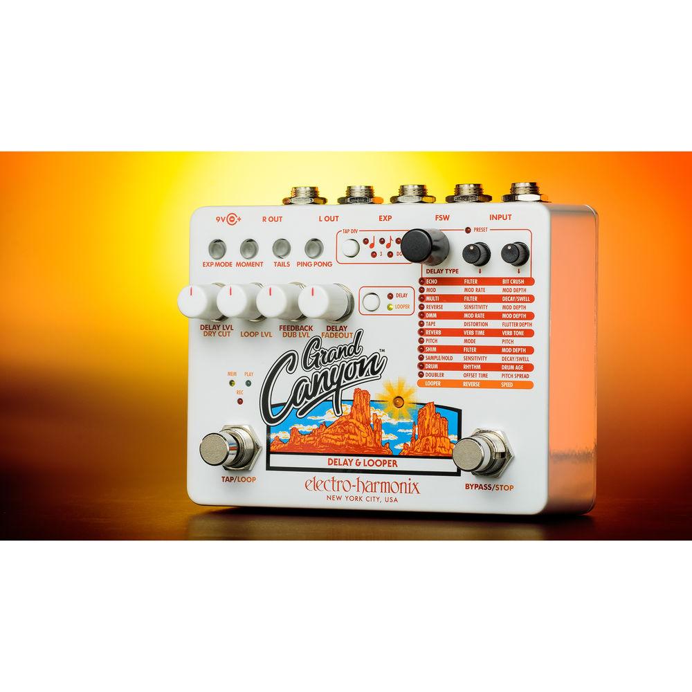 Electro-Harmonix Grand Canyon Delay and Looper Pedal for Electric Guitarists