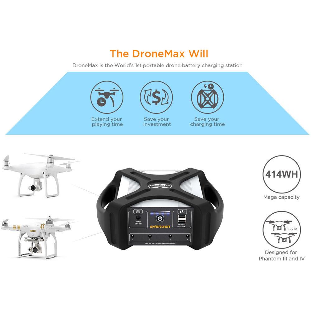 ENERGEN DroneMax P40 Portable Charging Station for DJI Phantom 3 4
