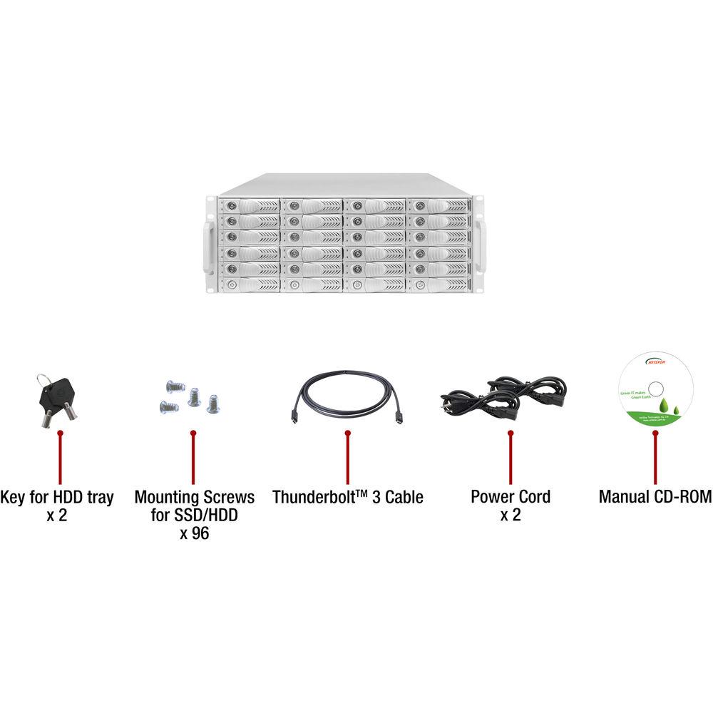 HighPoint NA381TB3 24-Bay 4U Thunderbolt 3 PCIe Storage Enclosure