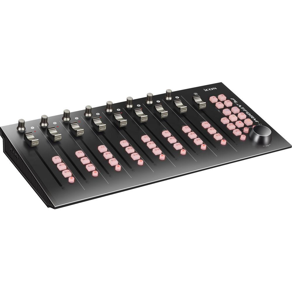 Icon Pro Audio Platform M Audio and MIDI Control Surface for DAWs and Plug-Ins