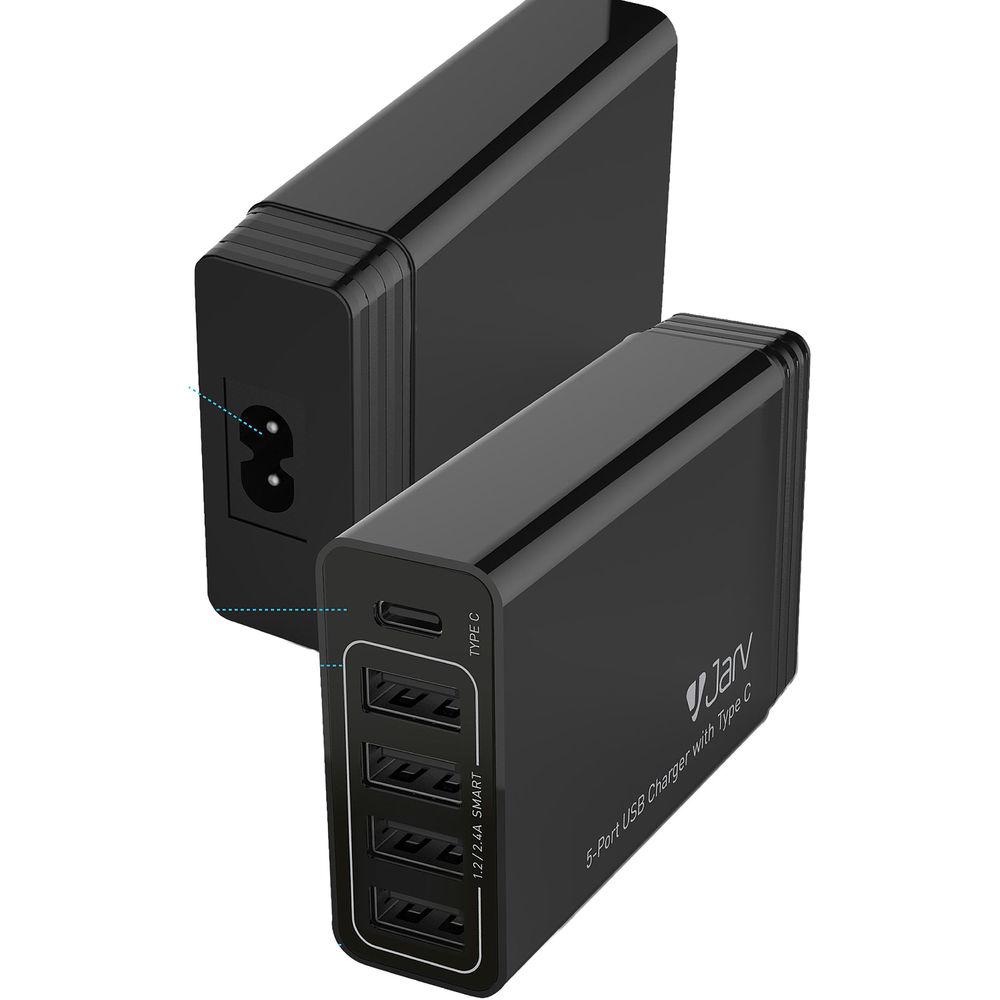 JarvMobile 40W 5-Port USB Charging Station, JarvMobile, 40W, 5-Port, USB, Charging, Station