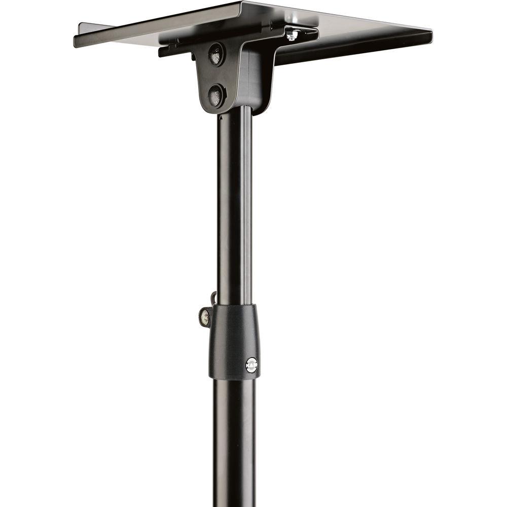 K&M 26754 Topline Monitor Stand with Tiltable Shelf