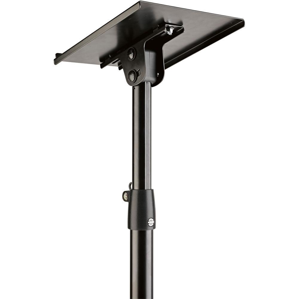 K&M 26754 Topline Monitor Stand with Tiltable Shelf