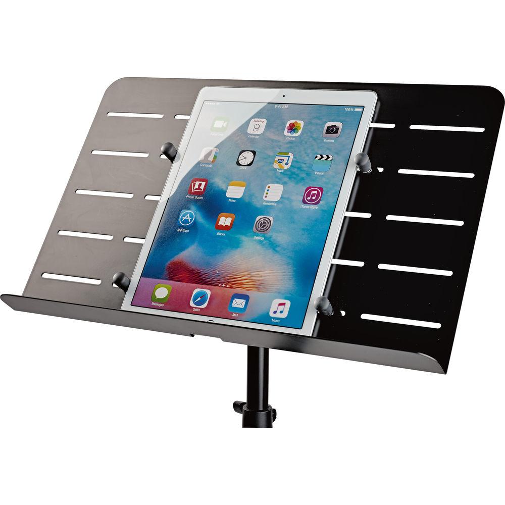 K&M Orchestra Music Stand with Tablet Holder
