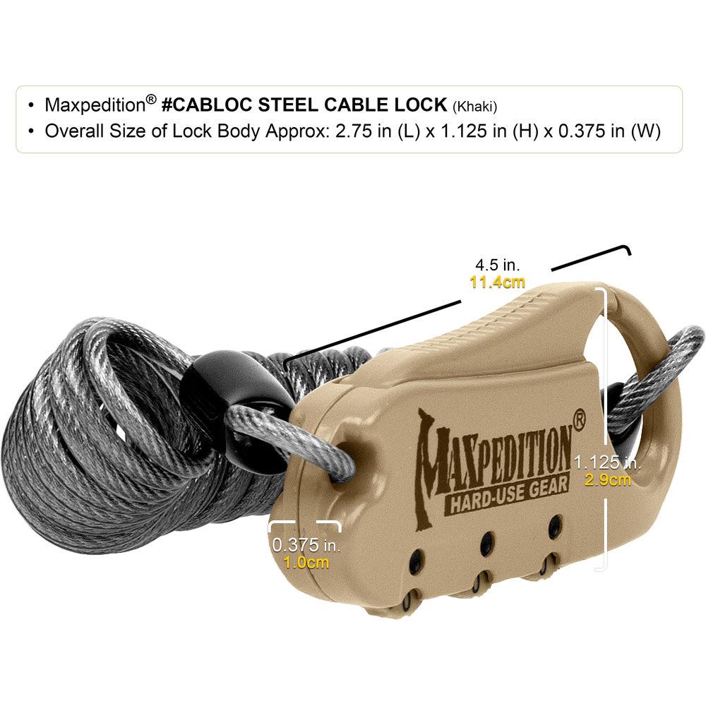 Maxpedition Steel Cable Lock