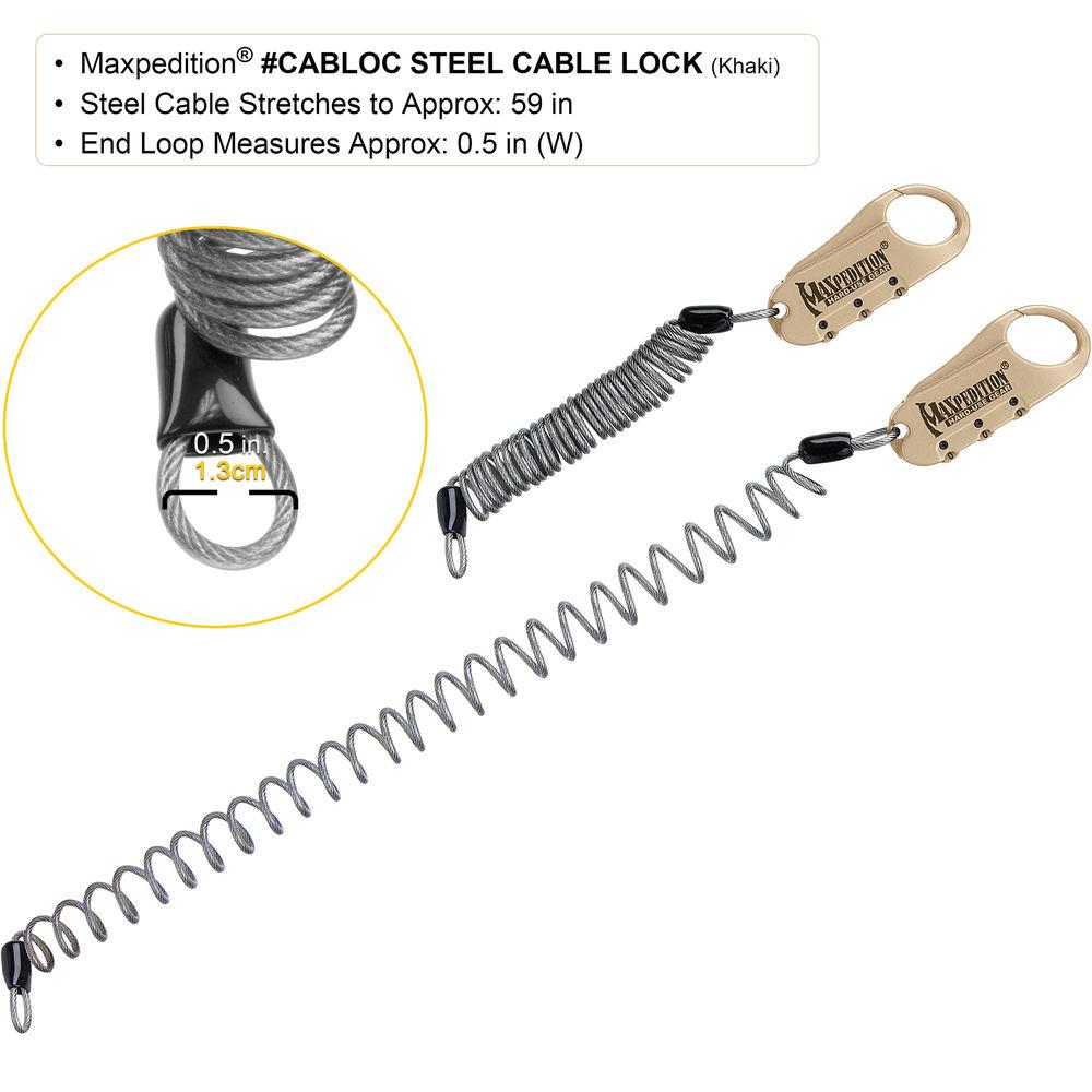 Maxpedition Steel Cable Lock