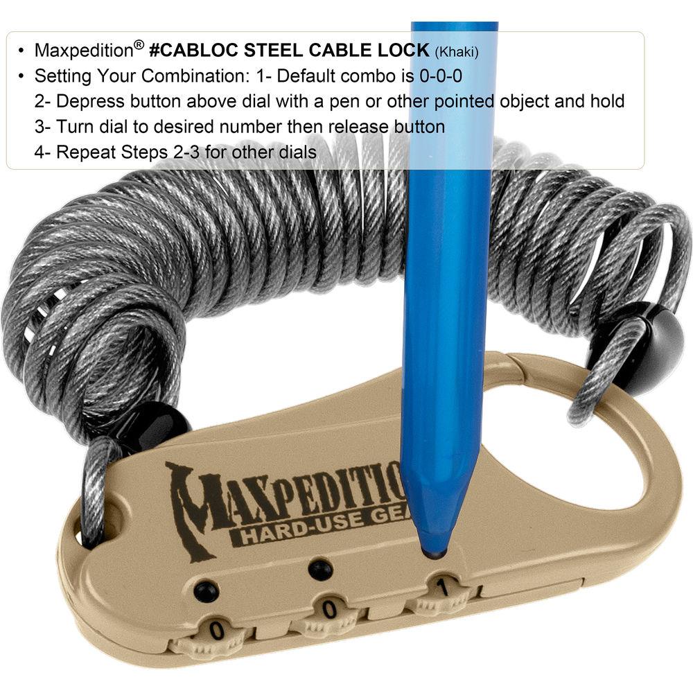 Maxpedition Steel Cable Lock