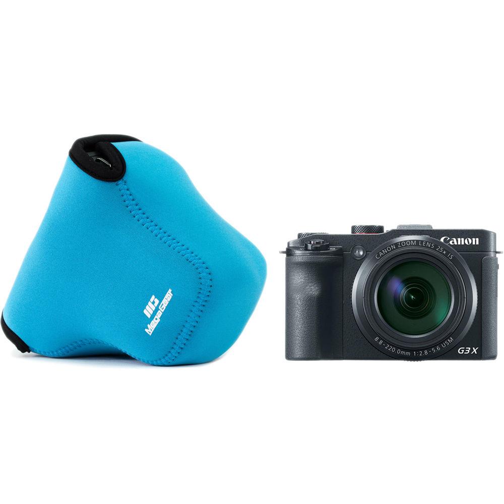 MegaGear Ultra-Light Neoprene Camera Case with Carabiner for Canon PowerShot G3 X