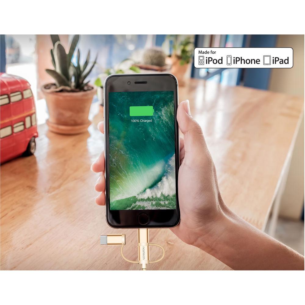 Naztech Braided 3-in-1 Hybrid USB Cable