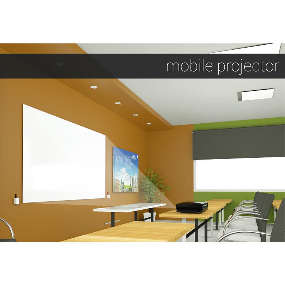 Screenline SA434PFR ScreenApp 122 x 432" Whiteboard Adhesive Film Screen