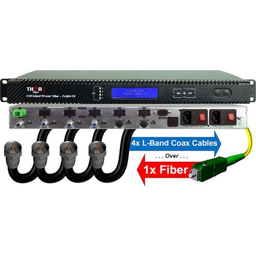 Thor CWDM Optical Transmitter & Receiver Kit for Four L-Band RF Channels over Single Fiber