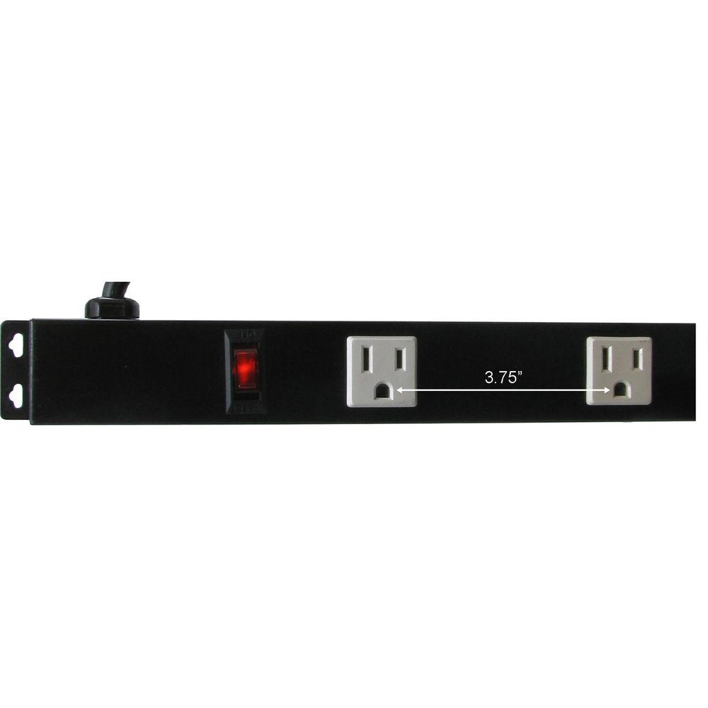 A-Neutronics 12-Outlet 48" Metal Rackmount Surge-Protected Power Strip