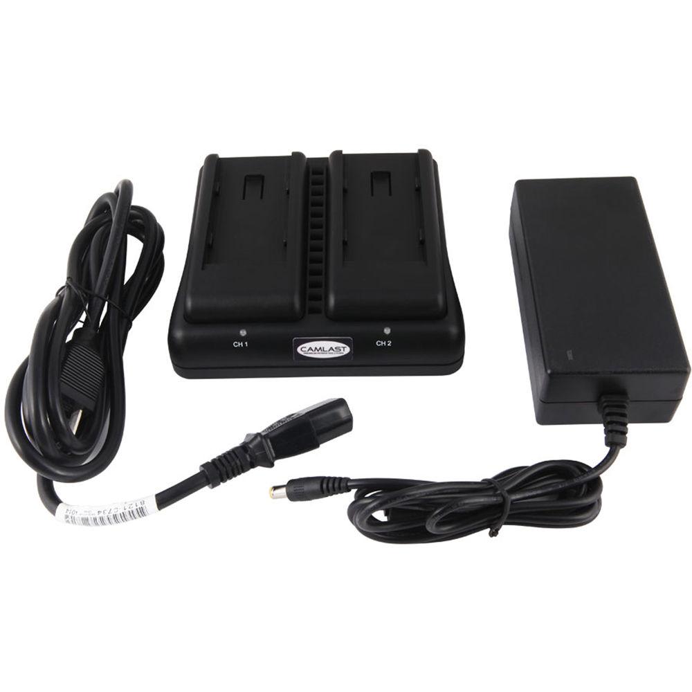CAMLAST Charger for Two Sony L Series F970 Batteries