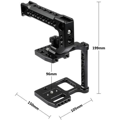 CAMVATE Cage Kit with Top Cheese Handle and Shoe Mount for Blackmagic Pocket Cinema Camera 4K