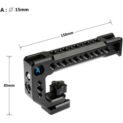 CAMVATE Top Cheese Handle with Cold Shoe Mount for Blackmagic Pocket Cinema Camera 4K