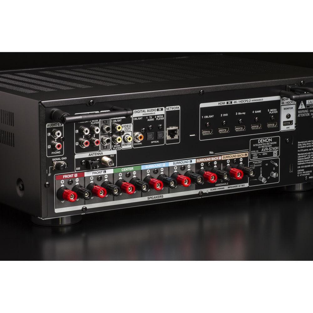 Denon AVR-S740H 7.2-Channel Network A V Receiver