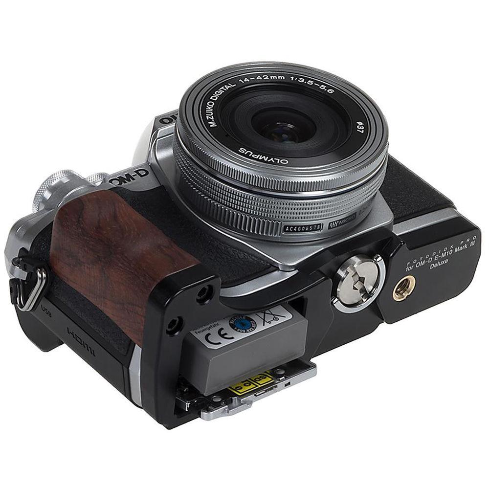 FotodioX Deluxe Metal Camera Hand Grip for Olympus OM-D E-M10 Mark III
