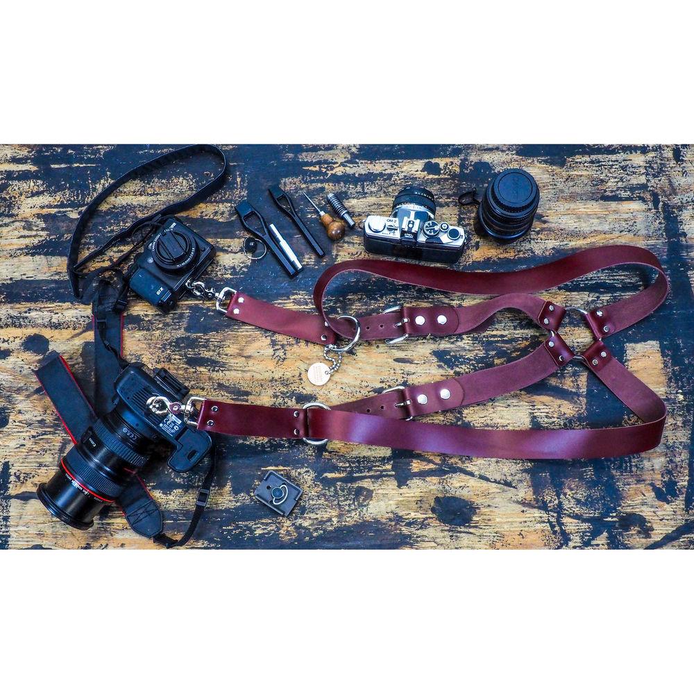 Funk Plus Latigo Leather Ring Back Harness with 1.5" Wide Straps