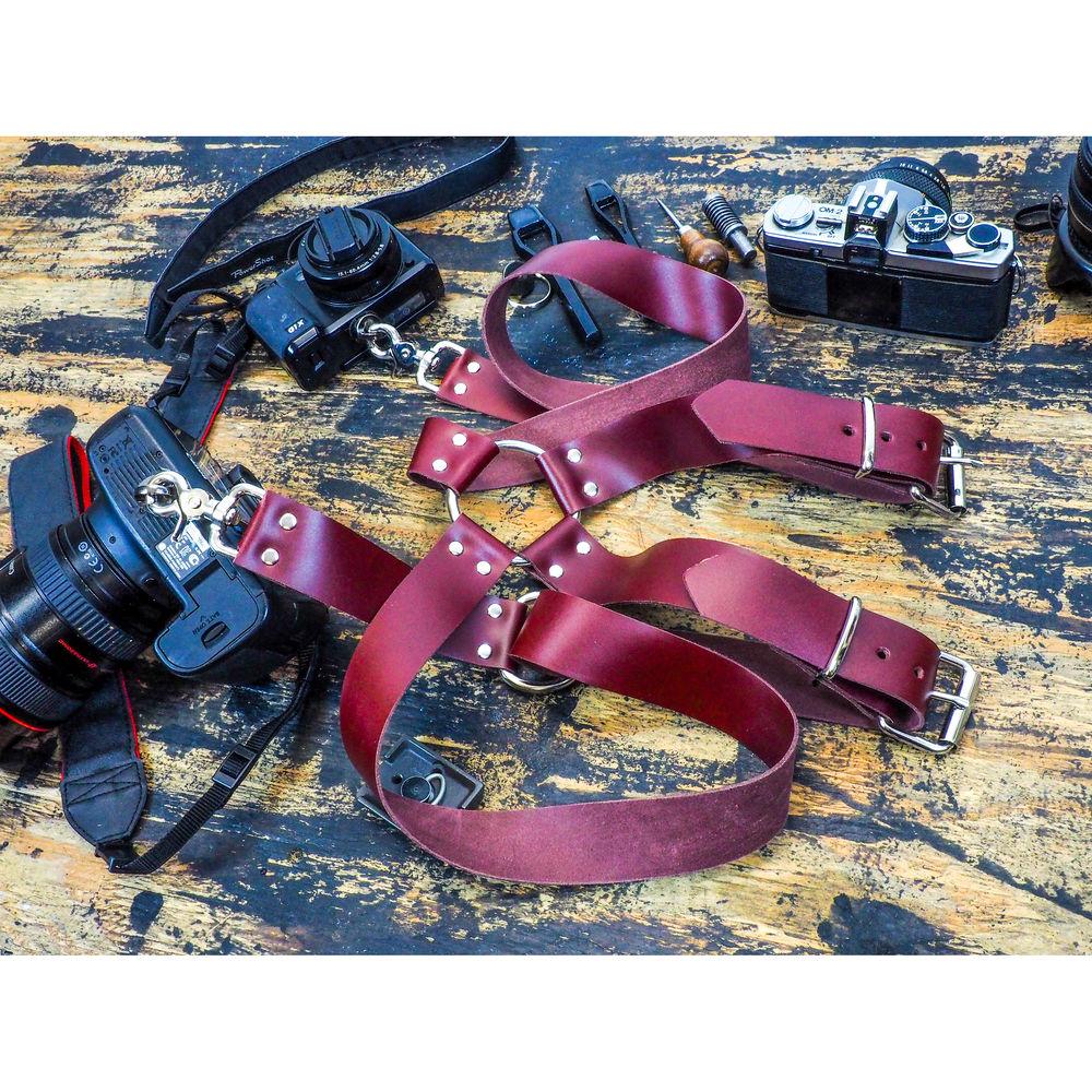 Funk Plus Latigo Leather Ring Back Harness with 1.5" Wide Straps