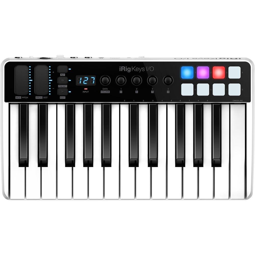 IK Multimedia iRig Keys I O - Controller Audio Interface for iPhone, iPad, and Mac Windows