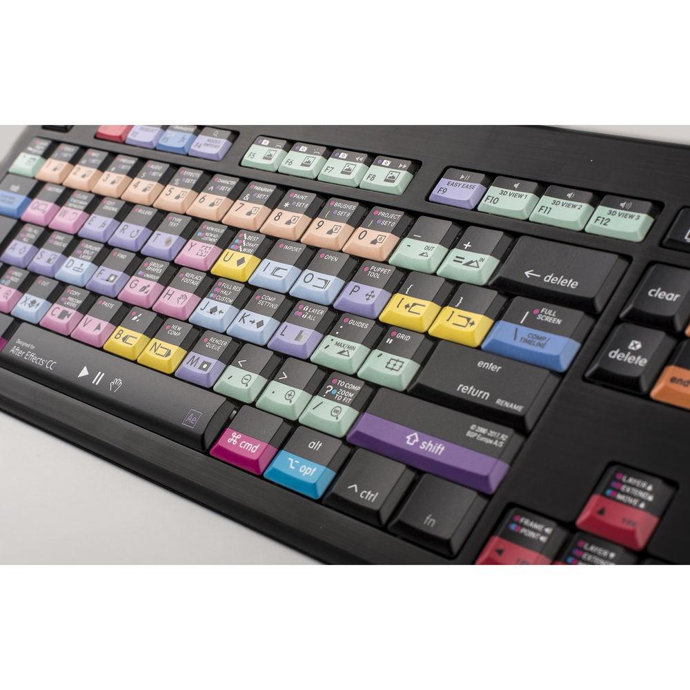 LogicKeyboard Astra Series Adobe After Effects CC Backlit Keyboard for Mac