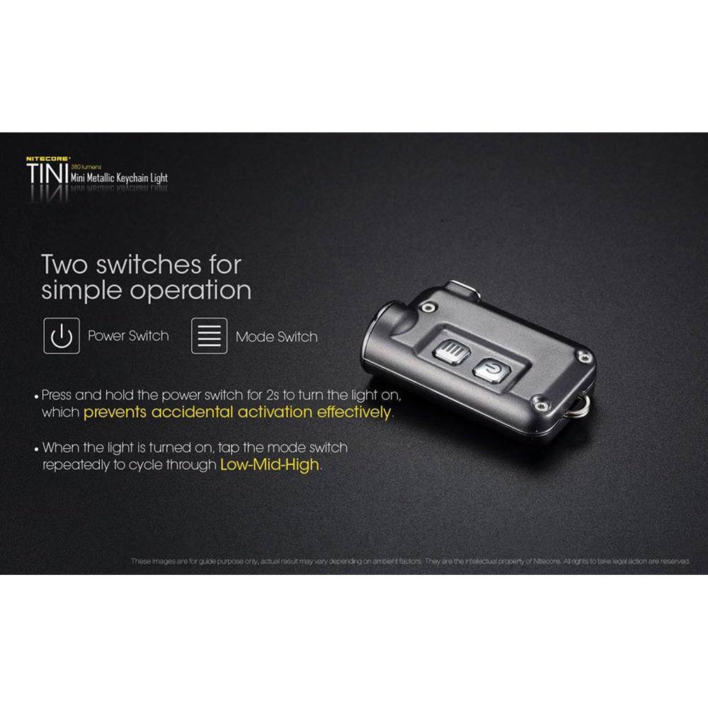 Nitecore Tini Metallic Key Chain Light
