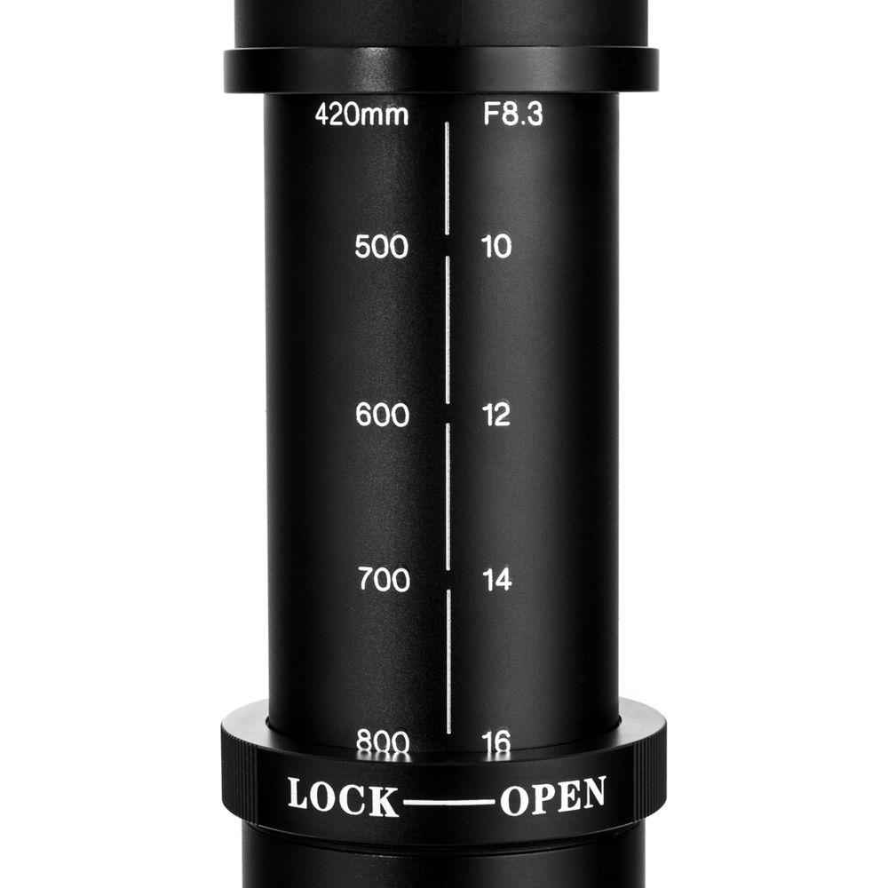 Opteka 420-800mm f 8.3 HD Telephoto Zoom Lens for T Mount