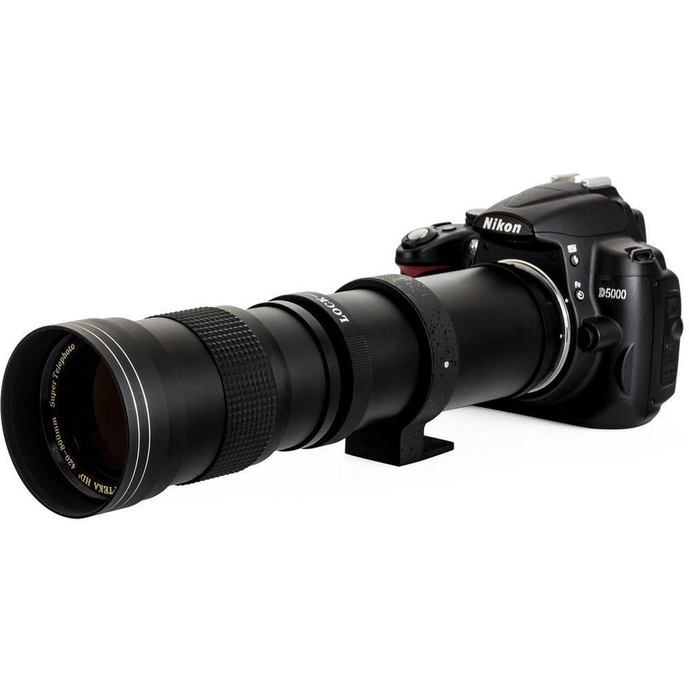 Opteka 420-800mm f 8.3 HD Telephoto Zoom Lens for T Mount
