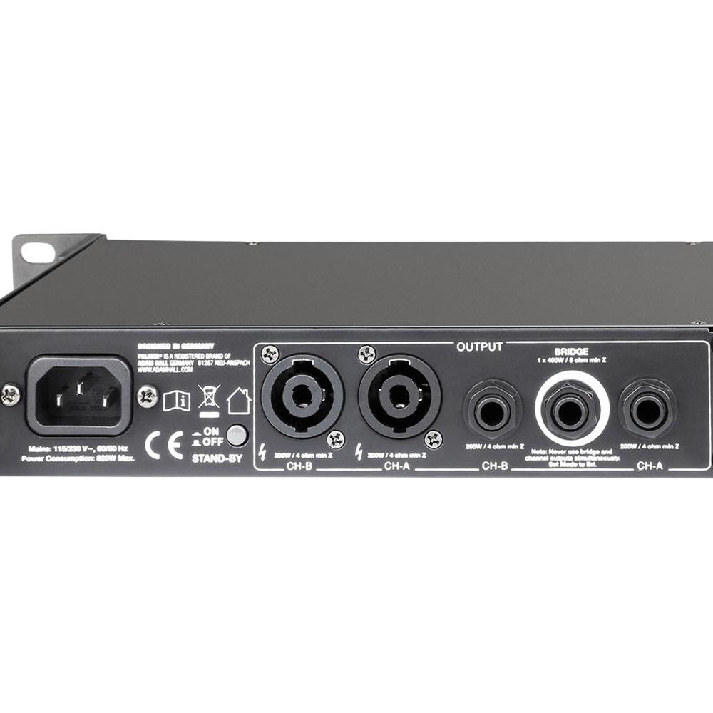 Palmer PMACHT402 19" Stereo Power Amplifier for Guitar