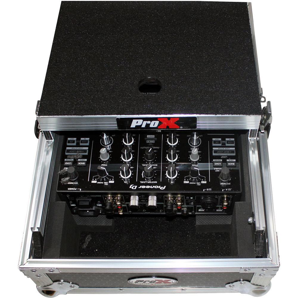 ProX XS-DJMS9LT Flight Case with Sliding Laptop Shelf for Pioneer DJM-S9 Mixer