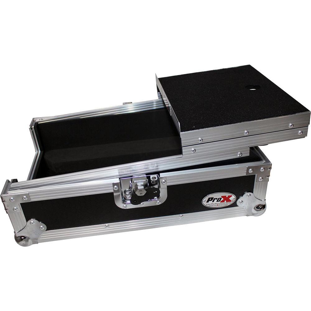 ProX XS-DJMS9LT Flight Case with Sliding Laptop Shelf for Pioneer DJM-S9 Mixer