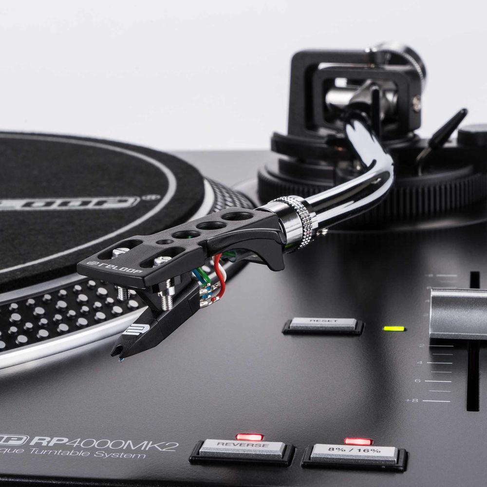 Reloop RP-4000 MK2 Quartz-Driven DJ Turntable with High-Torque Direct Drive