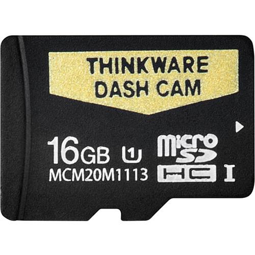 Thinkware FA200 1080p Wi-Fi Dash Cam with Rear View Camera, 16GB microSD Card & Car Power Cable