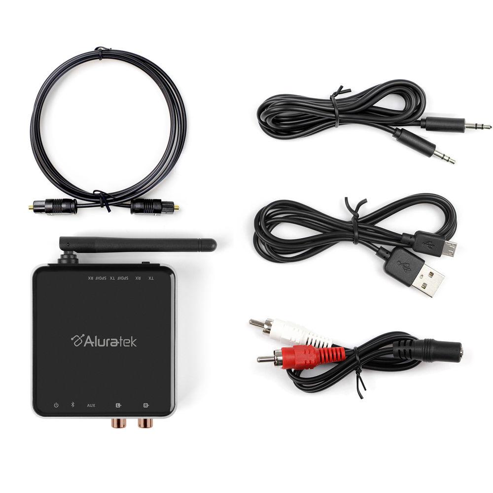 Aluratek Universal Bluetooth 5.0 Optical Audio Receiver Transmitter, Aluratek, Universal, Bluetooth, 5.0, Optical, Audio, Receiver, Transmitter