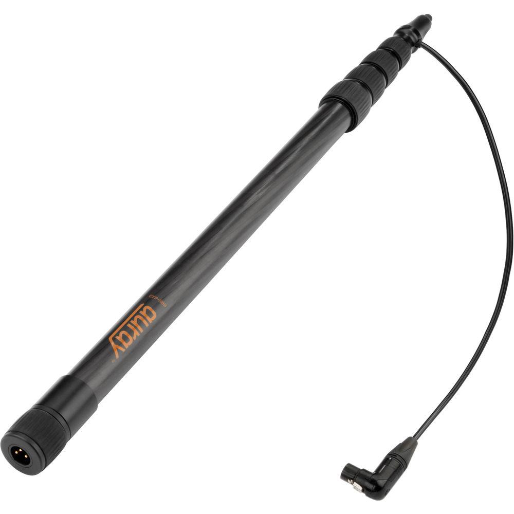 Auray CFP-58B Carbon Fiber Telescoping Boom Pole with Internal Cable & Bottom XLR Base