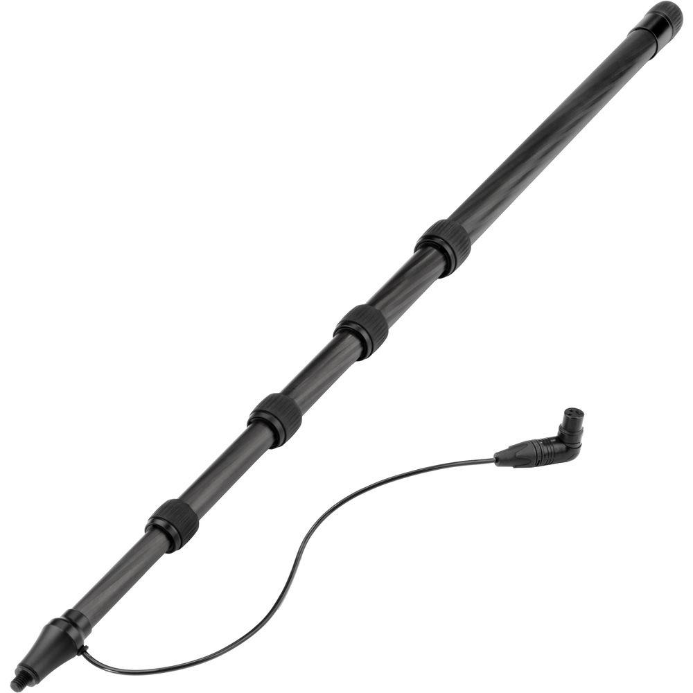 Auray CFP-58B Carbon Fiber Telescoping Boom Pole with Internal Cable & Bottom XLR Base