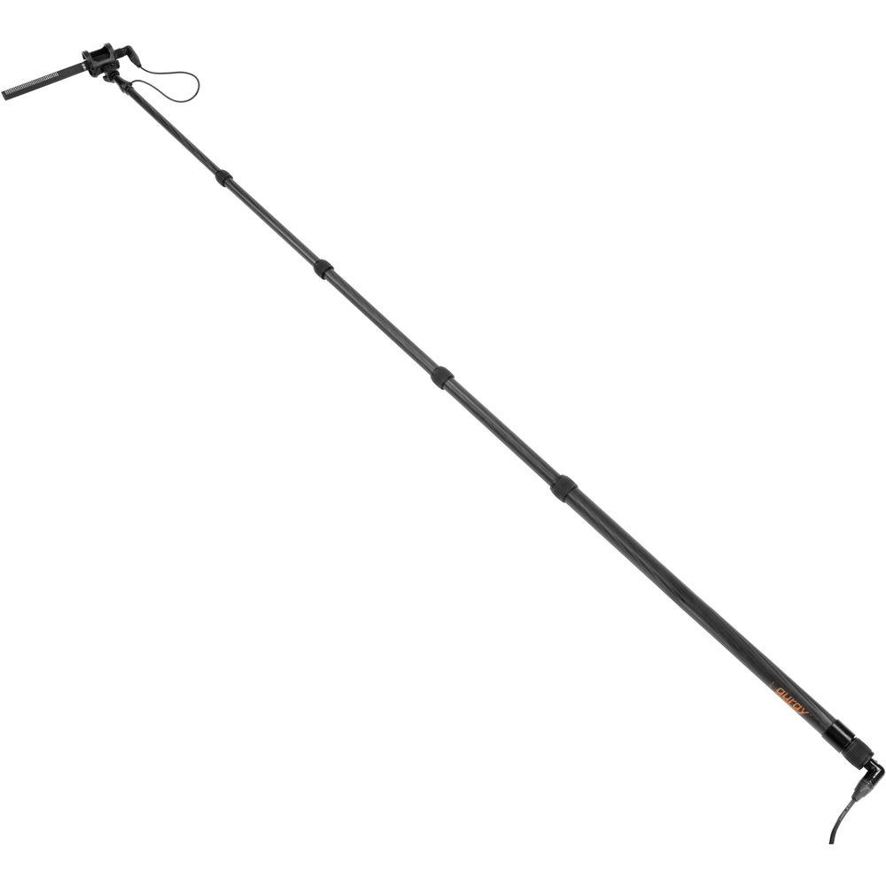 Auray CFP-58B Carbon Fiber Telescoping Boom Pole with Internal Cable & Bottom XLR Base
