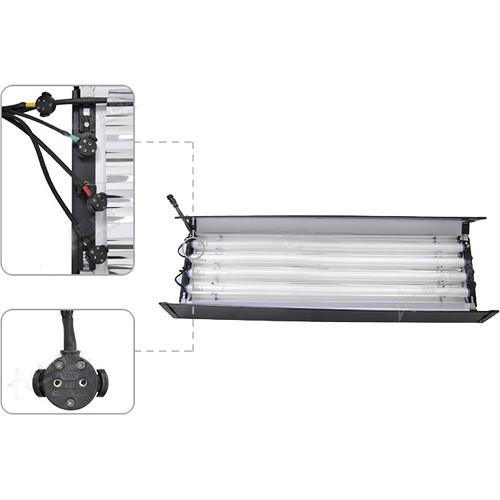 CAME-TV 4' 4-Bank 300W Fluorescent Light Kit with 16 Tubes, CAME-TV, 4', 4-Bank, 300W, Fluorescent, Light, Kit, with, 16, Tubes