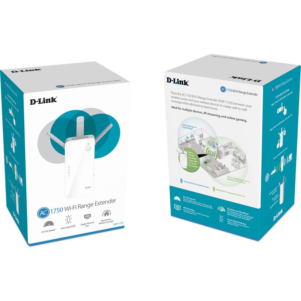 D-Link DAP-1720 AC1750 Dual-Band Wireless Range Extender