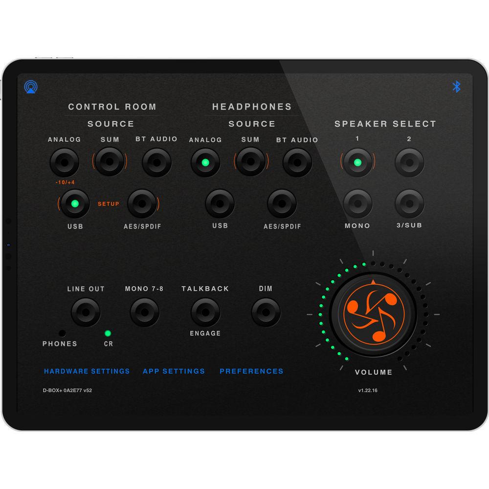Dangerous Music D-BOX Summing Mixer & Monitor Control with USB & Bluetooth
