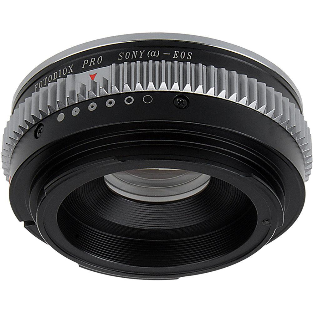 FotodioX Pro Lens Mount Adapter with Generation v10 Focus Confirmation Chip for Sony A-Mount Lens to Canon EF or EF-S Mount Camera