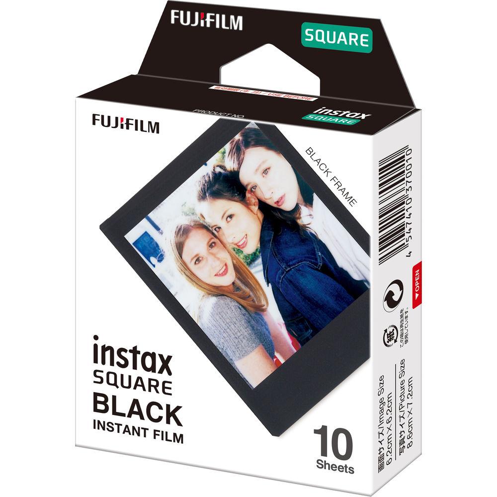 FUJIFILM instax SQUARE Black Instant Film