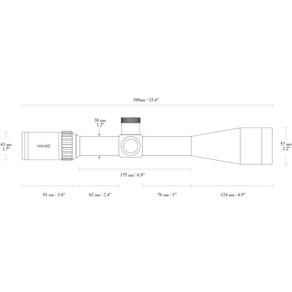 Hawke Sport Optics 6-24x50 Vantage 30 WA SF Riflescope