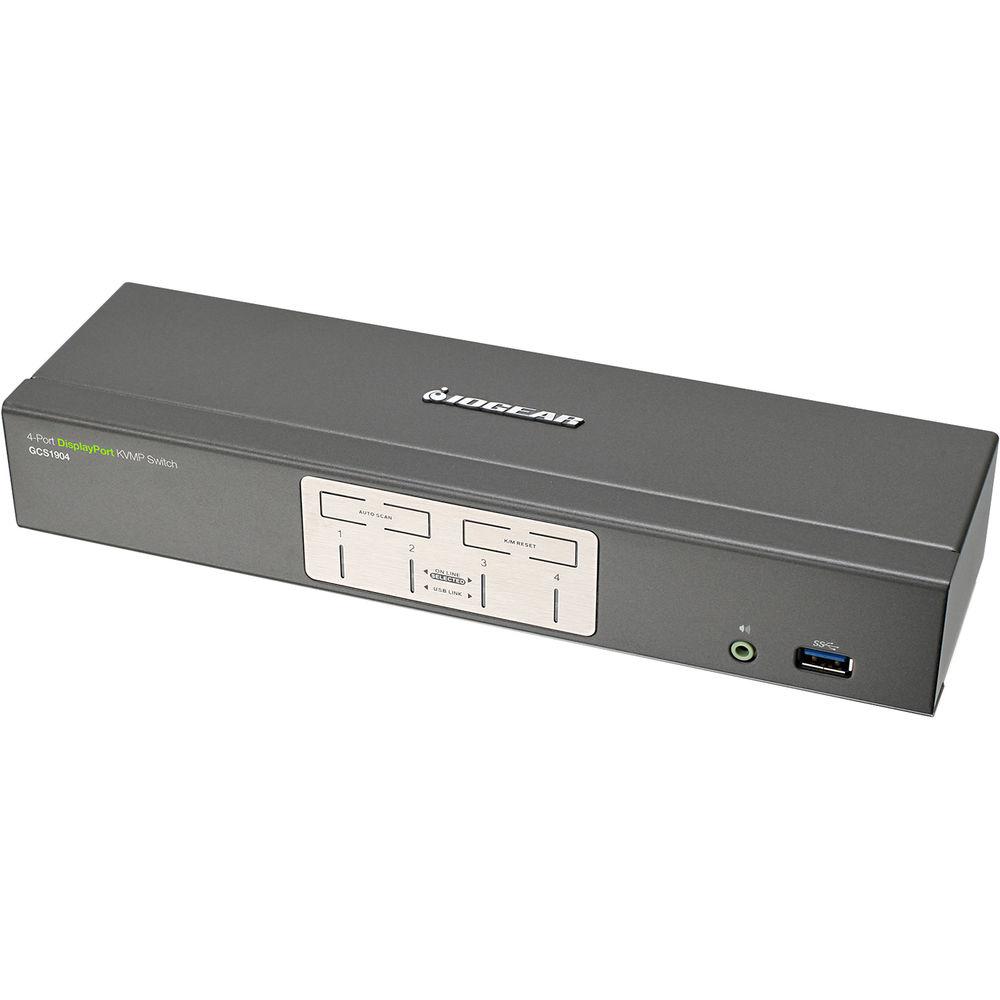 IOGEAR 4-Port DisplayPort KVMP Switch with USB 3.1 Gen 1 Hub